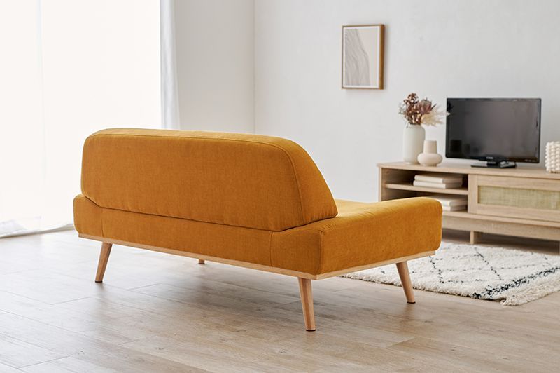  ソファ マスタードイエロー レスト2P MYE リネンソファ 2人掛け 3人掛けソファ ソファ ソファベッド