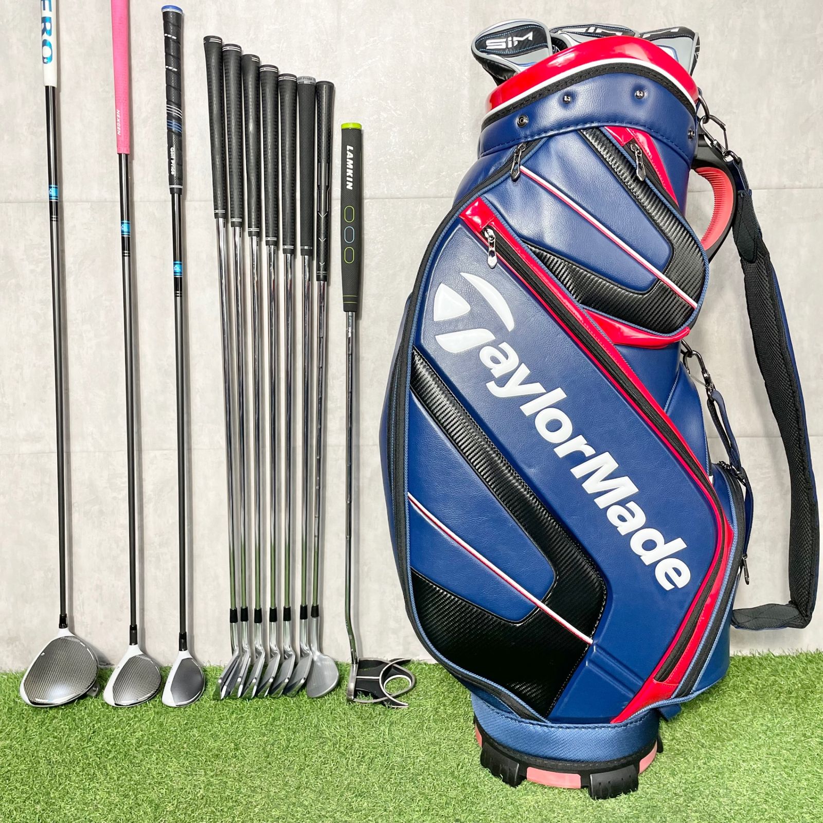 貴重なレフティ】TaylorMade SIMMAX ゴルフクラブセット 11本 S メンズ 