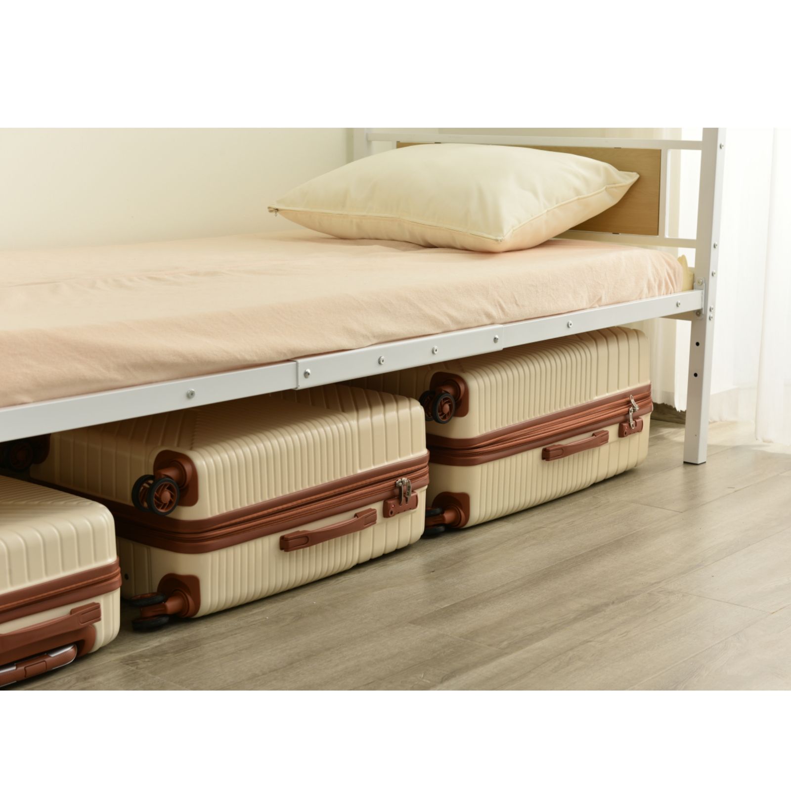 数量限定セール」 【新作】【ホワイト】パイプベッド シングル ベッド