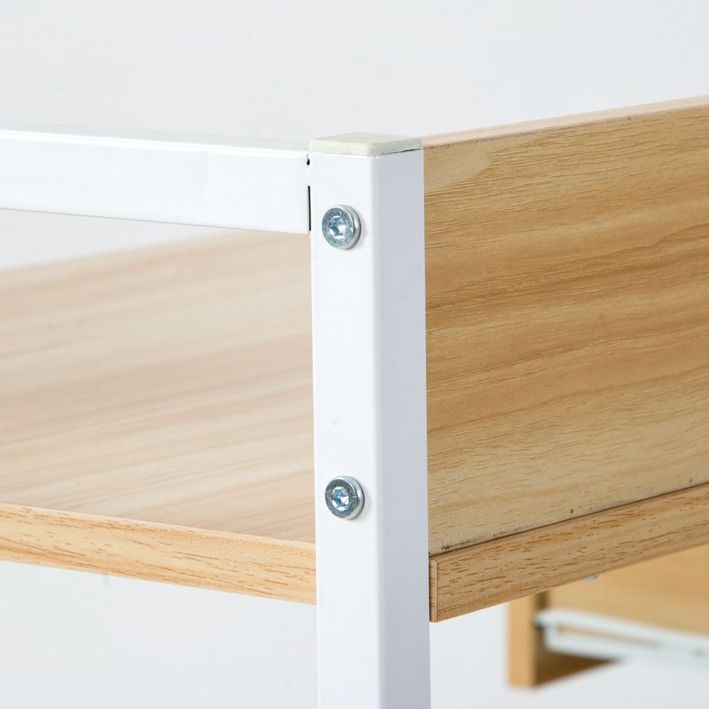 数量限定セール」 【人気商品】【ホワイト】パソコンデスク 引き出し