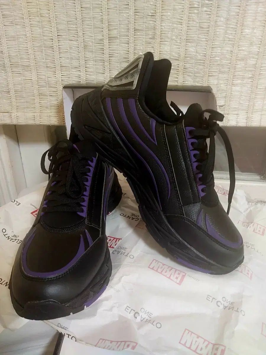 ELCANTO ブラック PURPLE パープル スニーカー