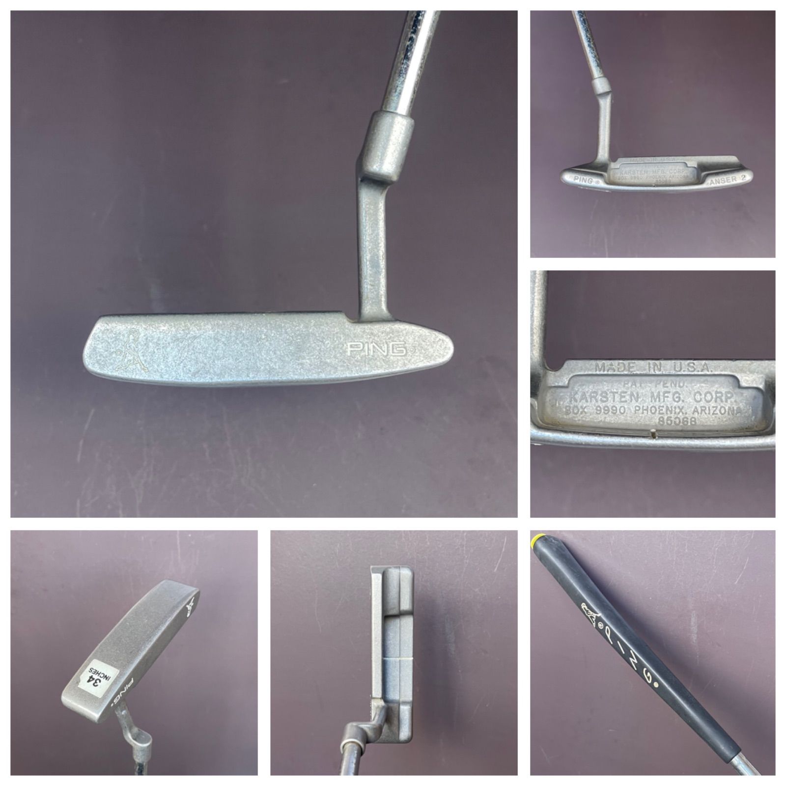 ☆名器再入荷☆XX-0402-101☆PING☆ANSER2☆PAT PEND☆34インチ 