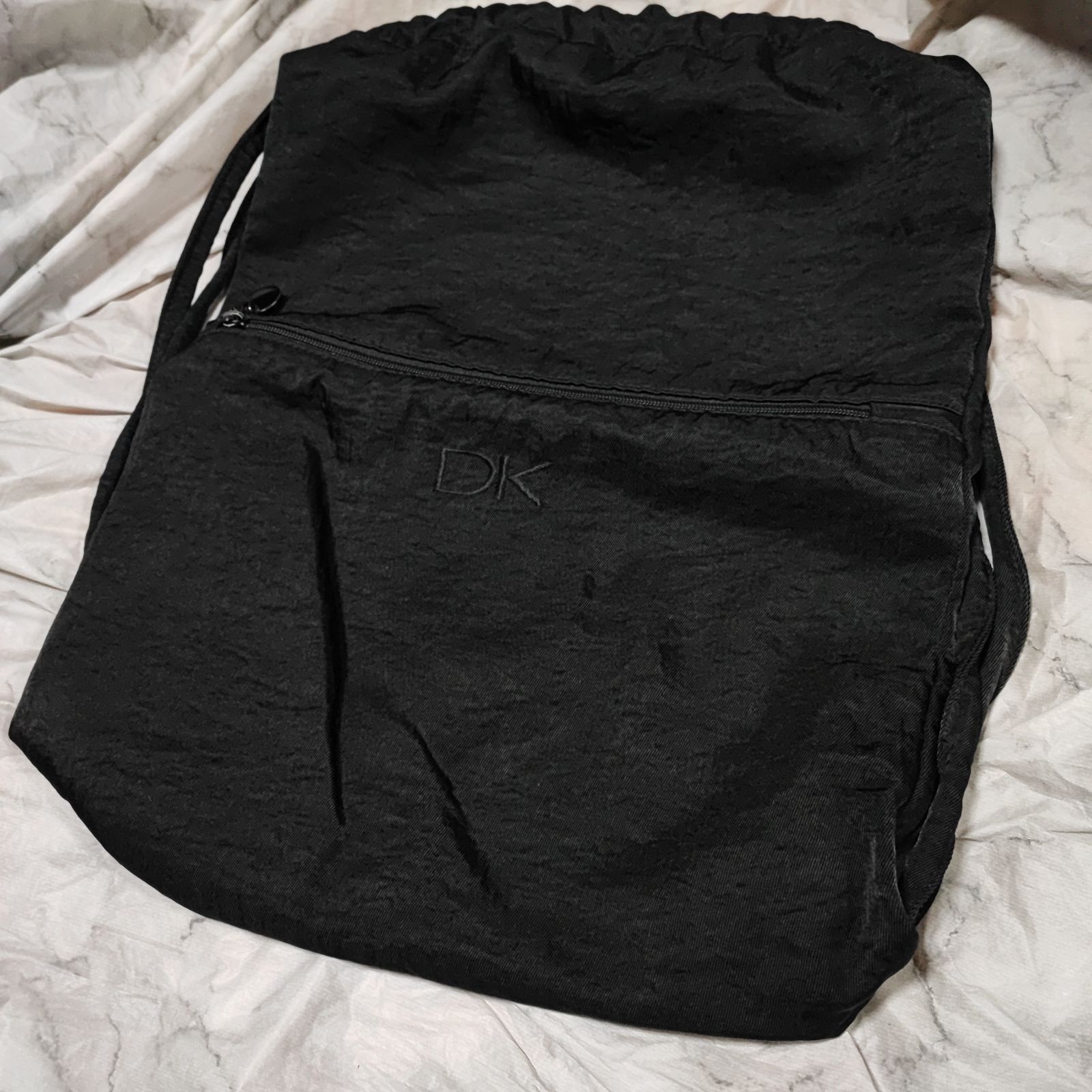 DONNA KARAN New York黒上質　90's?80's? USA製❣️ DONNAKARAN NY ダナキャラン ナップサック 90s レア - メルカリ