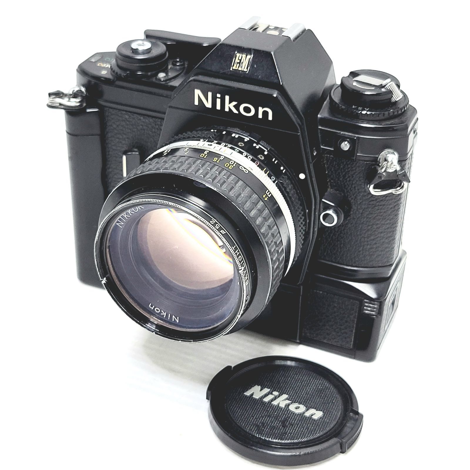 正常動作品】Nikon EM & モータードライブMD-E & NIKKOR 50mm f/1.4