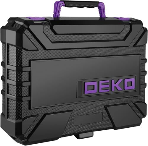  8 V電動ドリル付き 126点組 工具セット ツールセット 工具 日曜大工 DIYセット ドリル 電動工具セット 家庭用 ホームツールセット 家具の組み立て 住まいのメンテナンス用 大工道具セット 便利な収納ケース付き パープル 02 a 6 b 319 その他 キッチン 食器