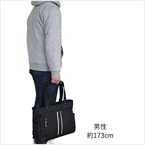 ムスタッシュ トートバッグ メンズ 大容量 カジュアル ビジネス A 4 PC対応 ファスナー付 BDA-4987 1 e 582408