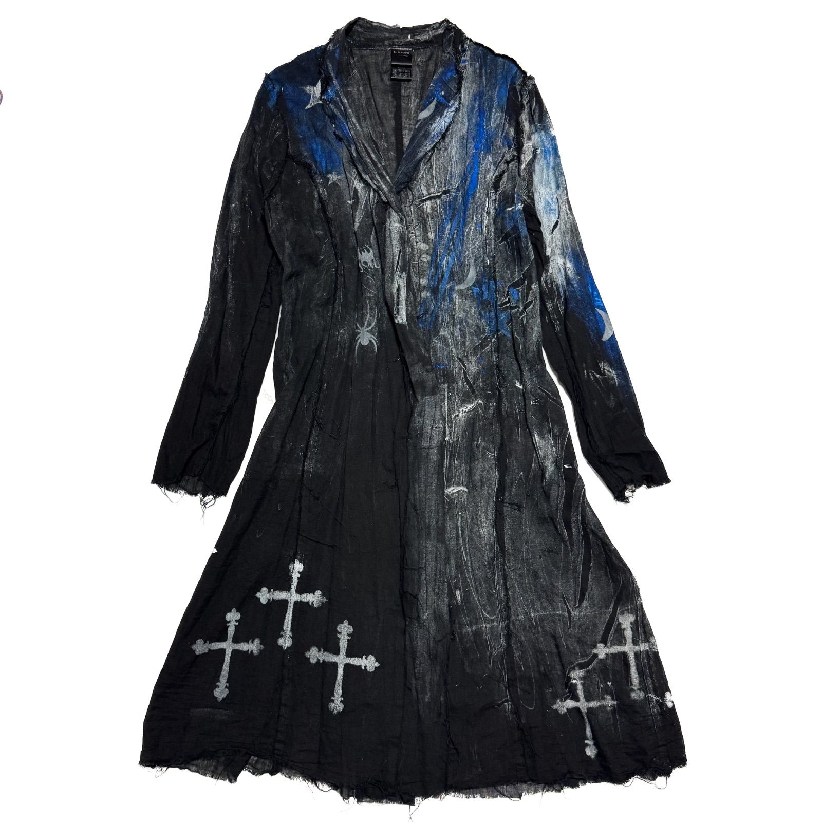 希少【h.NAOTO 】archive cross spider anarchy paint/ sixh. ガーゼ