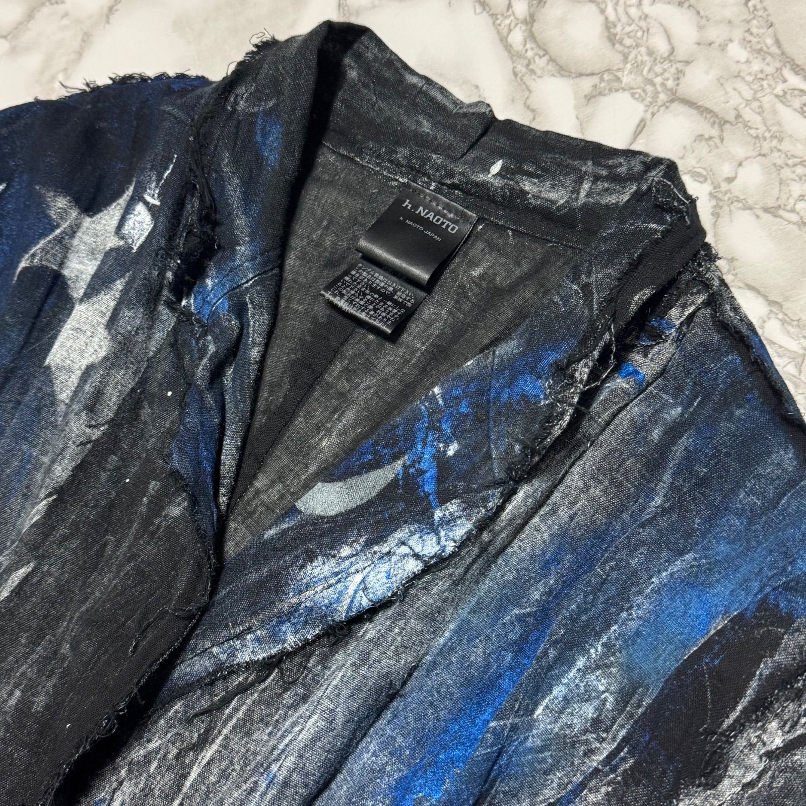 希少【h.NAOTO 】archive cross spider anarchy paint/ sixh. ガーゼ