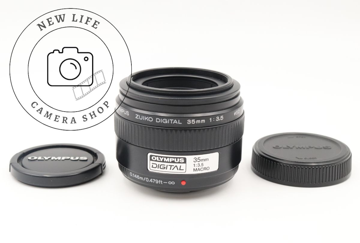 美品☆オリンパス OLYMPUS ZUIKO DIGITAL 35mm F3.5 MACRO フォー