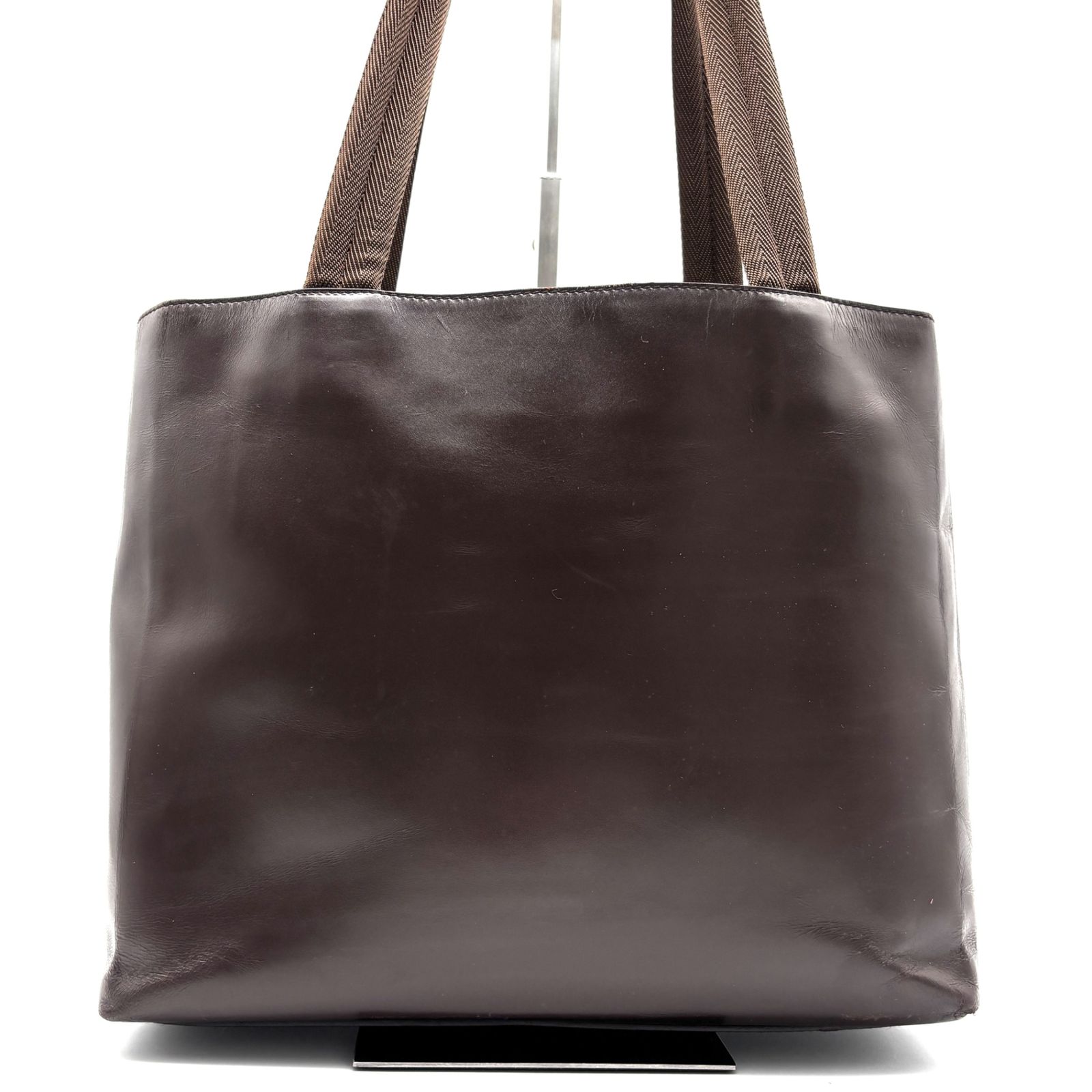 PRADA プラダ トートバッグ ロゴ カットワーク ハンドバッグ 白タグ