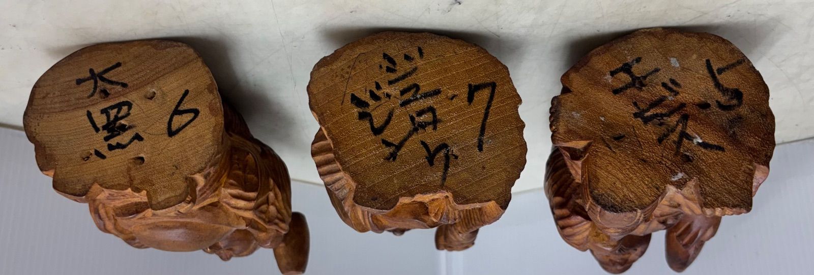 ◇ミニ七福神 木彫り 置物 縁起物 木の良い香り - メルカリ