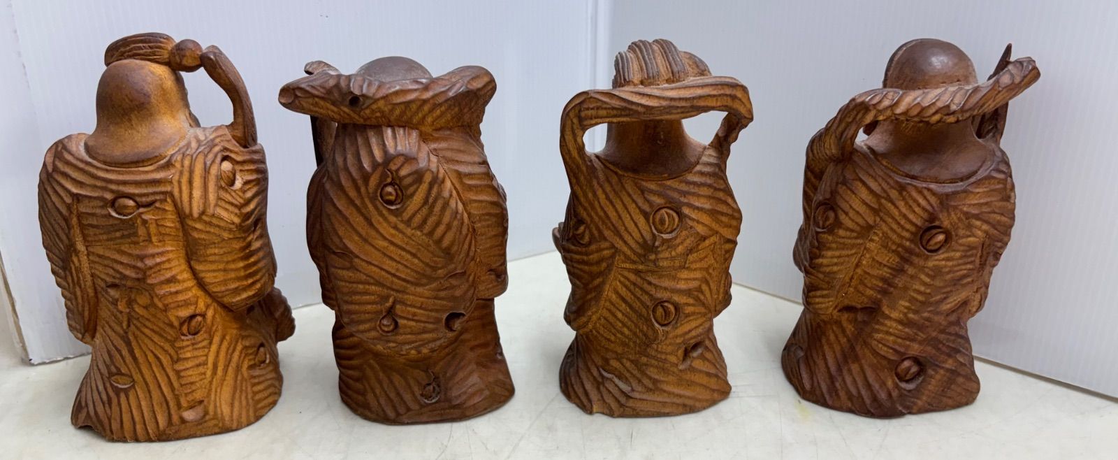 ◇ミニ七福神 木彫り 置物 縁起物 木の良い香り - メルカリ