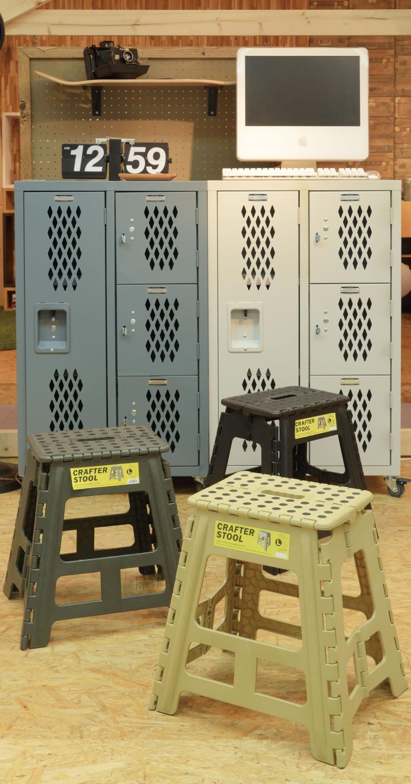 新品 東谷(Azumaya-kk) スツール ブラック Lサイズ クラフタースツール