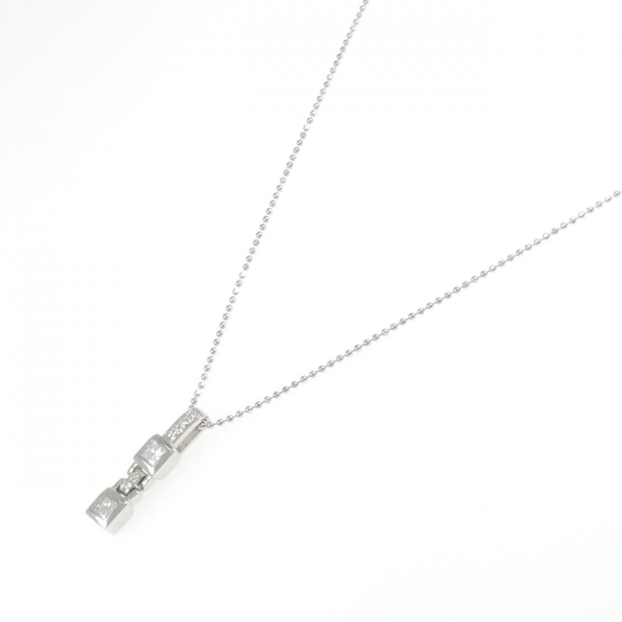 PT900/PT850 ダイヤモンド ネックレス 0.19CT - メルカリ