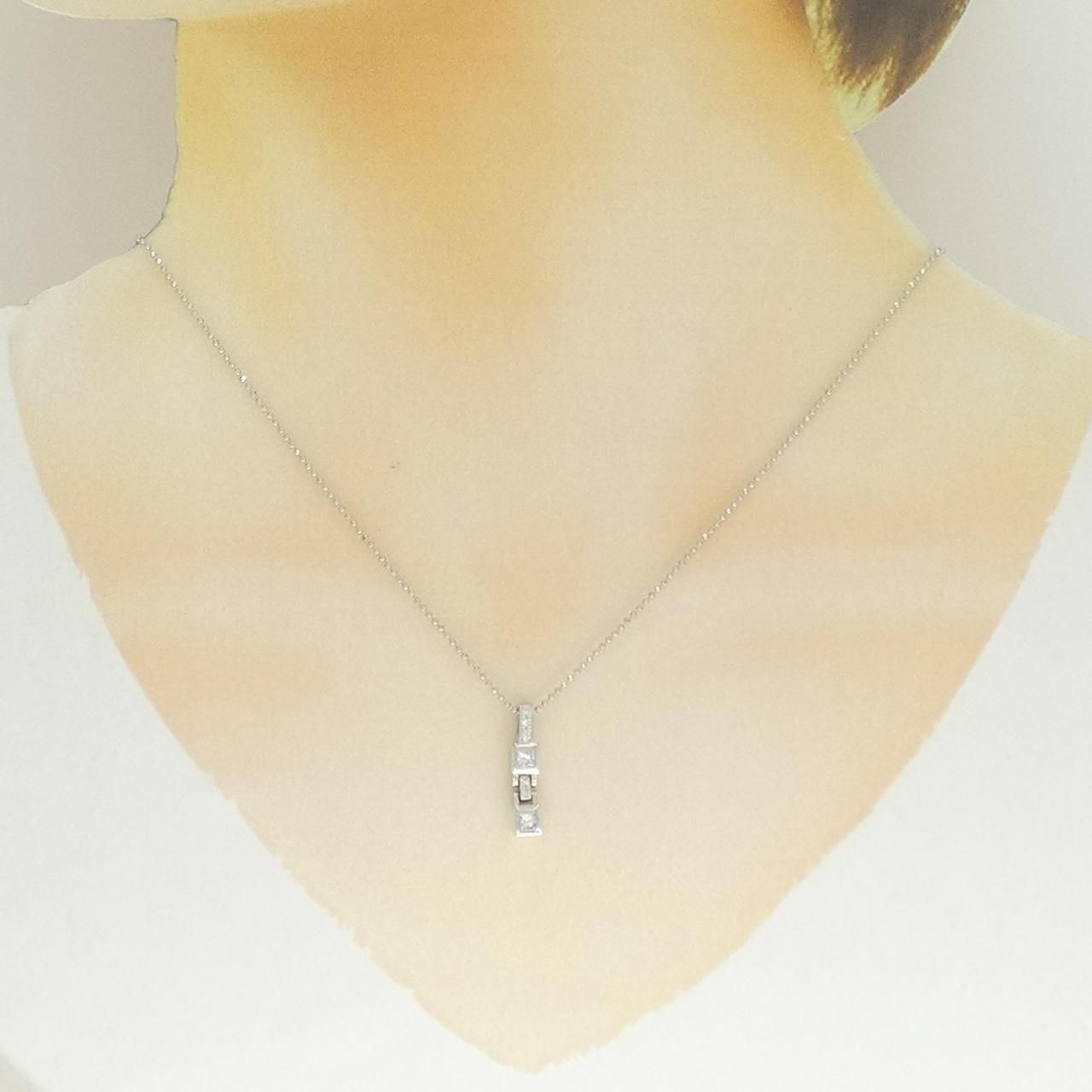 Pt900/pt850 ダイヤモンドネックレス 0.19カラット PT900/PT850 ダイヤモンド ネックレス 0.19CT - メルカリ