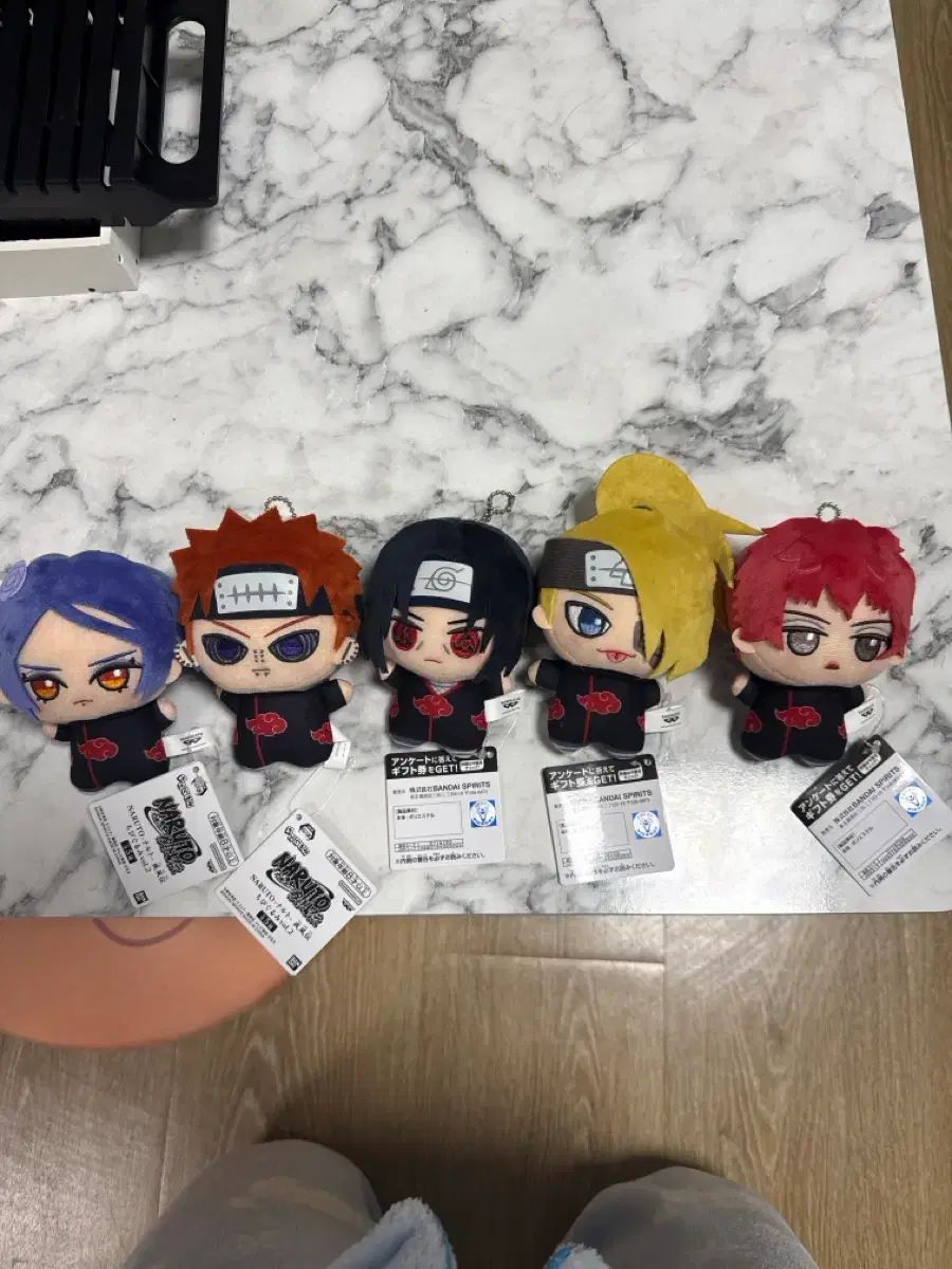 まとめ NARUTO -ナルト- アカツキ ちびぐるみ セット ぬい ぬいぐるみ