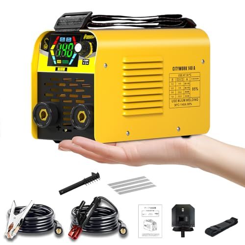 MJUM アーク溶接機 溶接専門家松本氏監修 100 V 溶接機 最大出力140 A 液晶表示 ミニポータブル 1台2役 MMA LIFT TIG対応 IGBTインバーター直流 板厚8 mmまで対応 電流調整＆電圧自動調整 定格使用率60％ アンチ bd 83 f 5 d 8