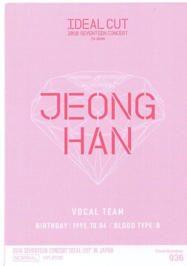 SEVENTEEN JEONGHAN 2018 IDEAL CUT IN JAPAN 36 - メルカリ