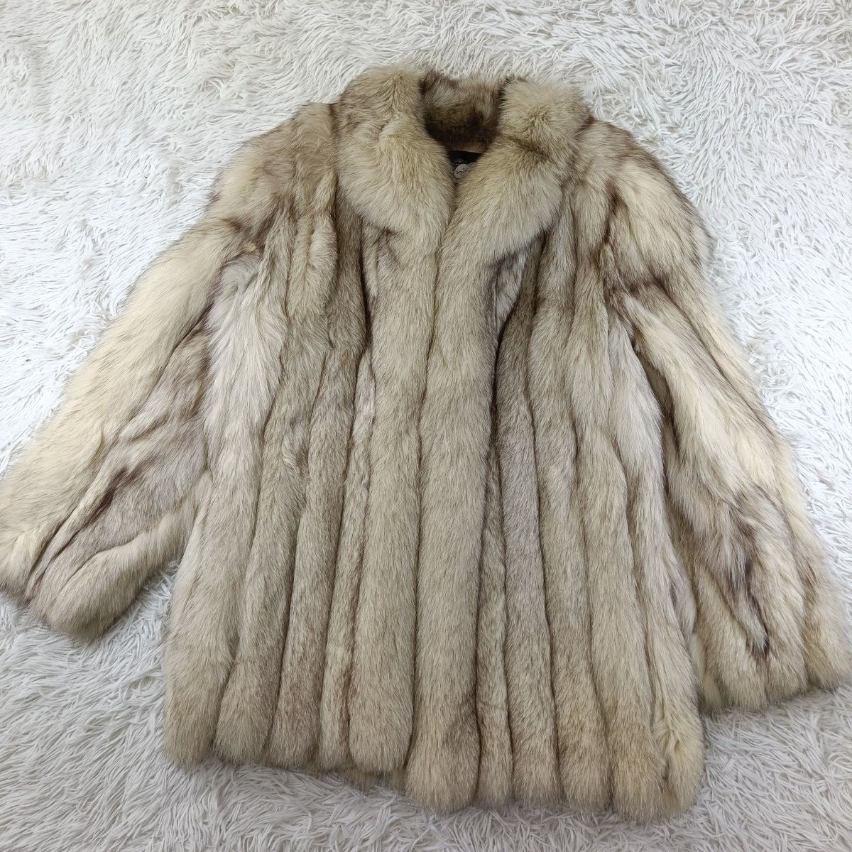 着丈75cm ブルーフォックス ファーコート David Green リアルファー 貂