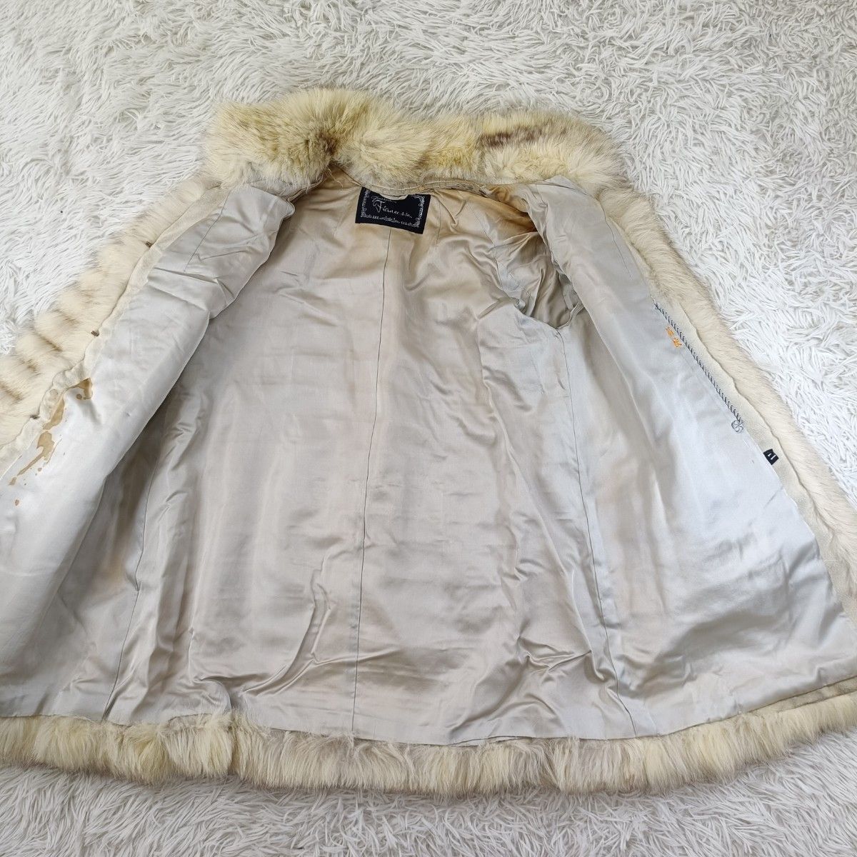 ブルーフォックス ファーコート フォックスコート リアルファー 貂 本