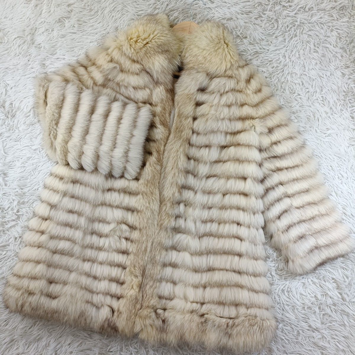 ブルーフォックス ファーコート フォックスコート リアルファー 貂 本