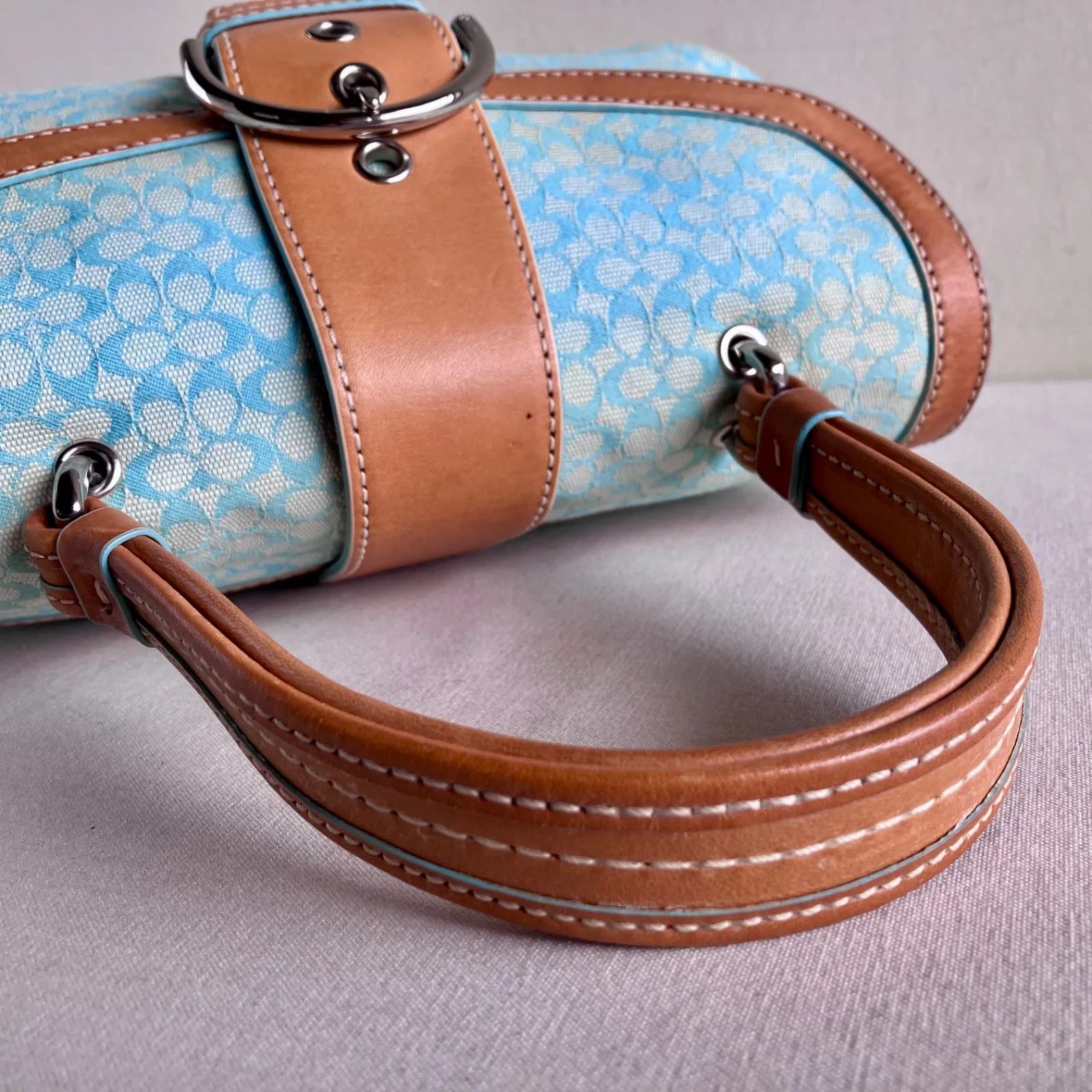 Coach Y2K Blue Soho Flap Top Handle Handbag Vintage - メルカリ