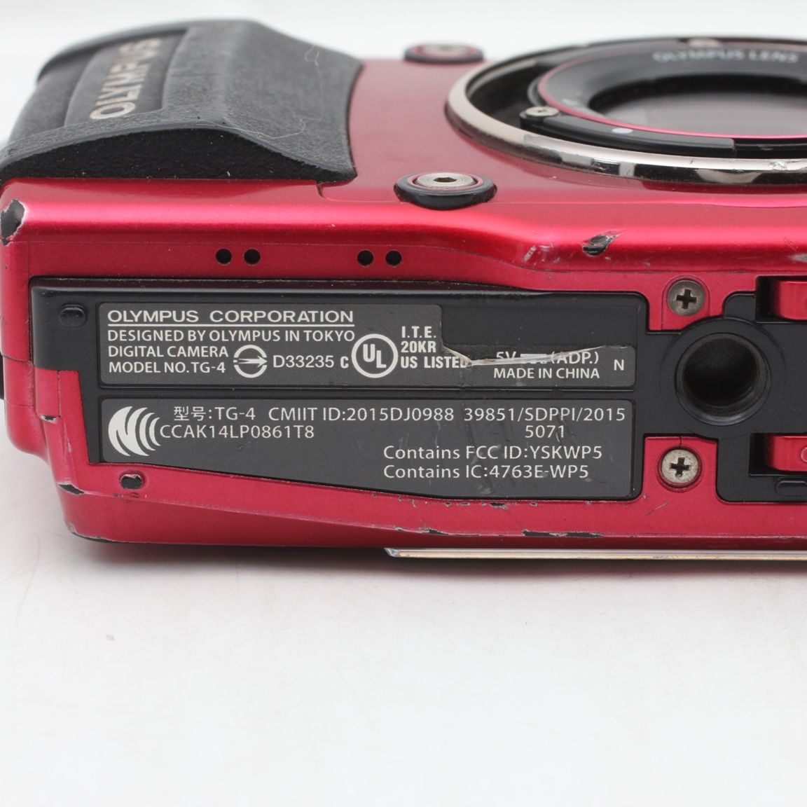 良品】OLYMPUS オリンパス STYLUS TG-4 Tough レッド JS129-01012