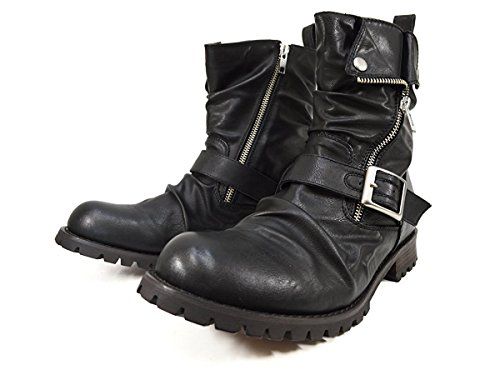 迅速に発送 ジーノ エンジニアブーツ ショートブーツ ドレープ ブーツ ライダースブーツ メンズ サイドジッパー 26 b 15 eff