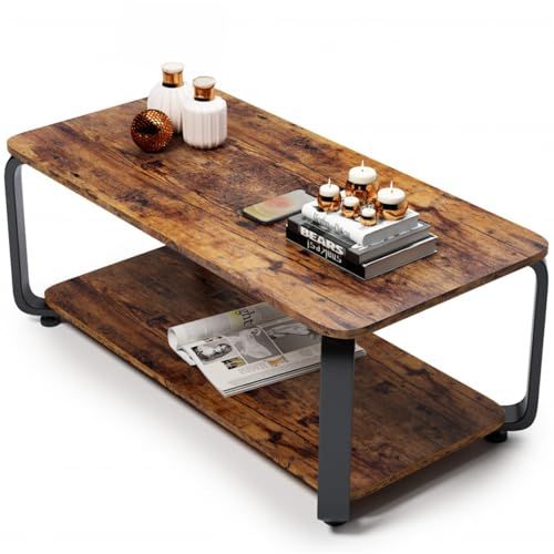 迅速に発送 Embrace life ローテーブル 収納付きしセンターテーブル コーヒーテーブル リビング テーブル R角保護 副80 cm 復古 7514691 e