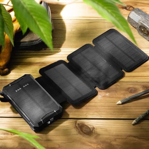  キャプテンスタッグ CAPTAIN STAG アウトドア 防災用品 ソーラーチャージポータブル バッテリー 10000 mAh LEDライト付 USB|ソーラー充電 4台同時充電 UW-4522 p cdaec 0 ec その他 キッチン 食器