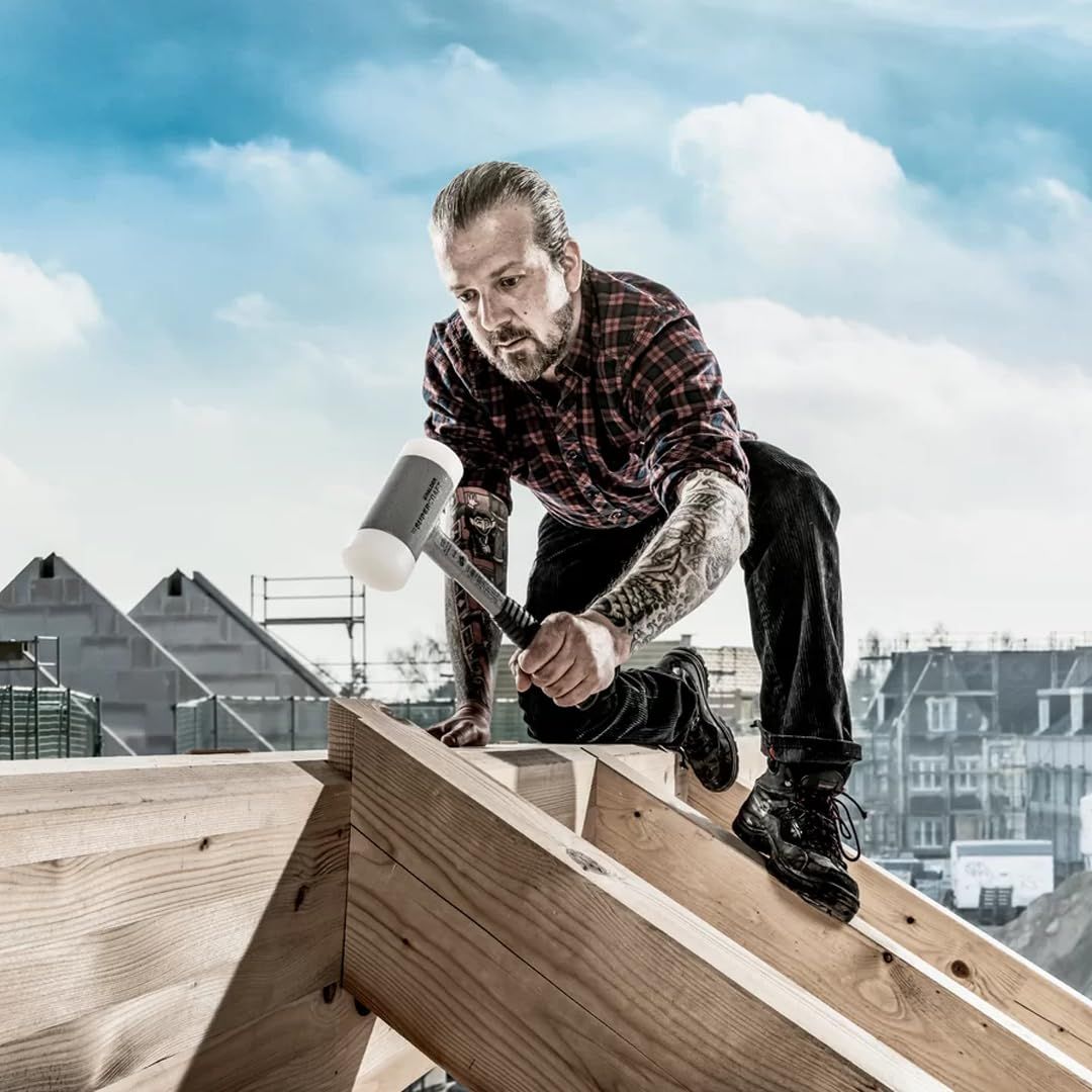  ハルダー HALDER ショックレス 無反動 スーパークラフト ハンマー スティール製 ハンドル ナイロン 白 径40 3377.040 その他 ハンマー てこ 打刻