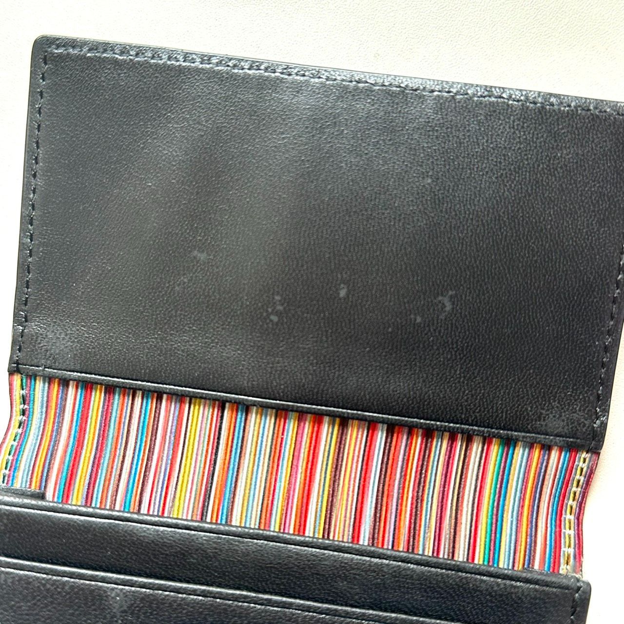 ポールスミス Paul Smith 名刺入れ カードケース マルチストライプ