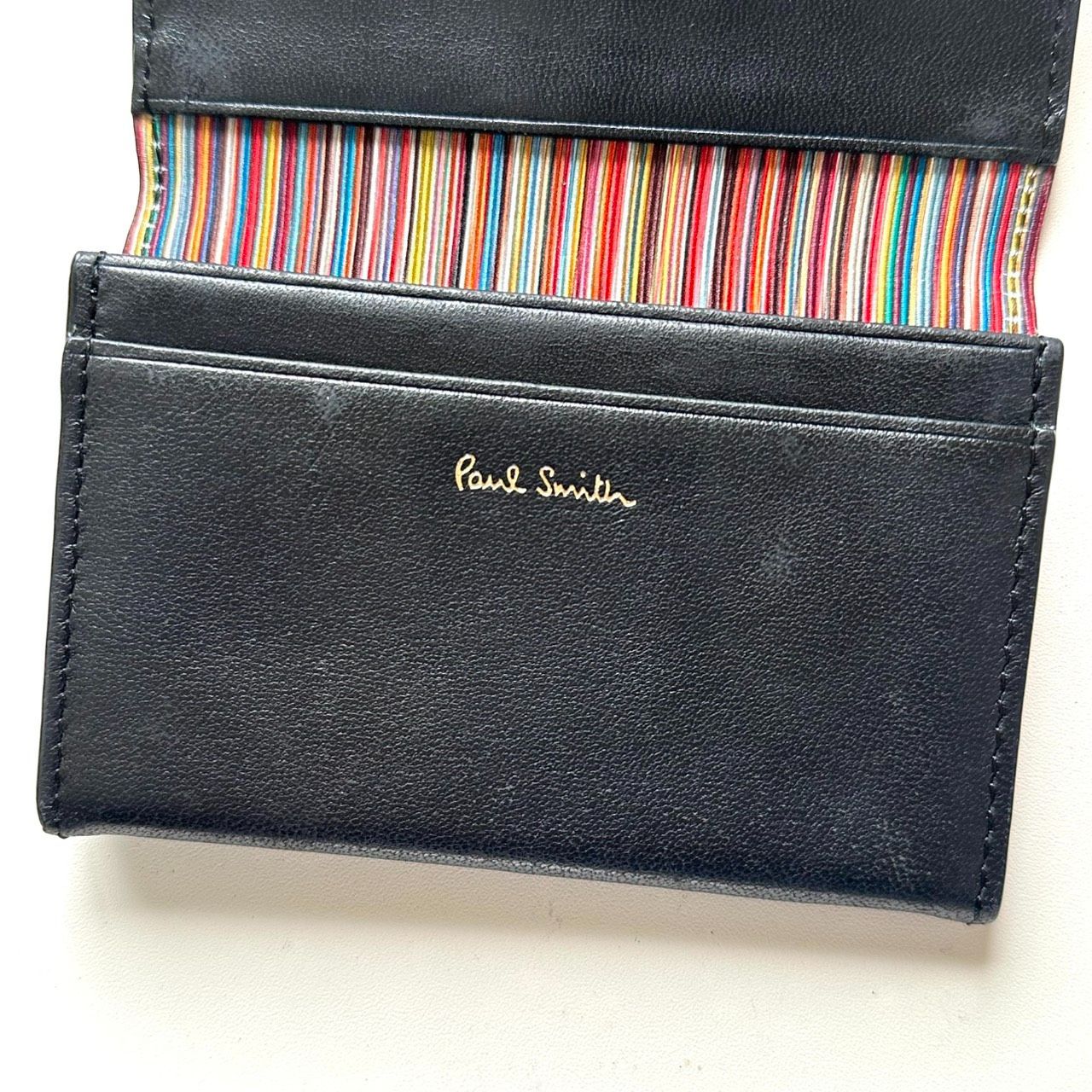 ポールスミス Paul Smith 名刺入れ カードケース マルチストライプ