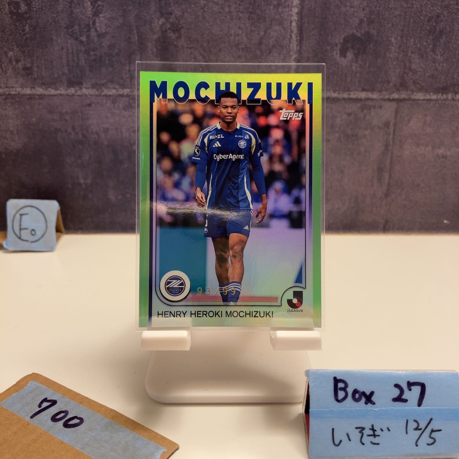 2025 Topps 望月ヘンリー海輝 Henry Heroki Mochizuki 93/99 FC町田