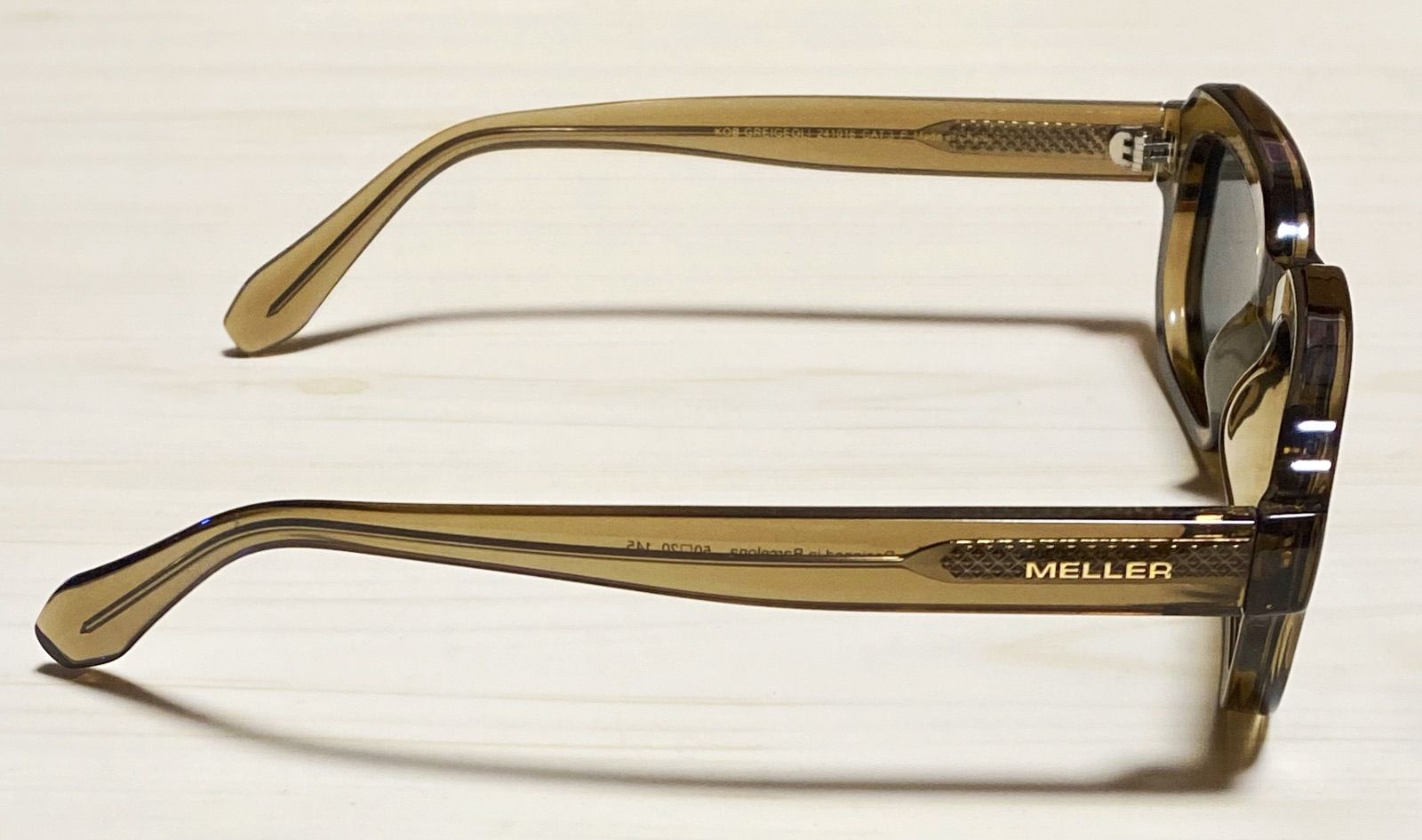 Meller 管理No.592 13 MELLERサングラス KOB-GREIGEOLI 241016 セルフレーム フルリム ブラウン系フレーム | Binti Greige Brown - Sunglasses
