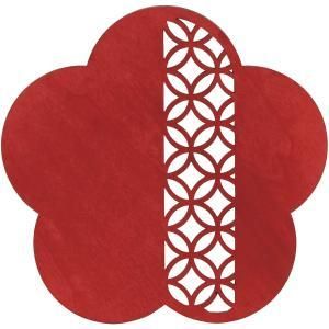 SG Wonder zone ウッドプレート 七宝梅L S 金 赤 790-032 R 入数 25