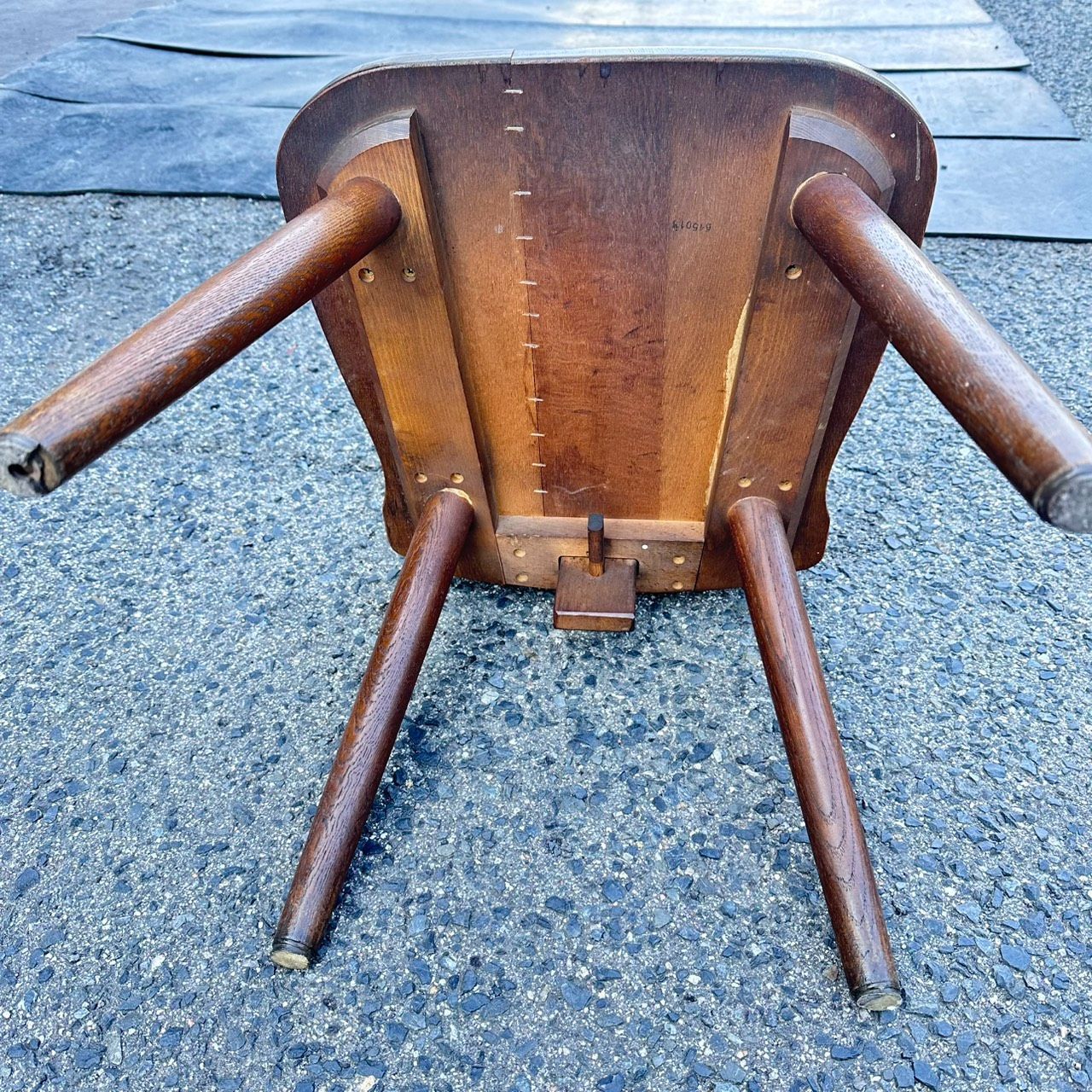 送料無料！ E USDE オールドカリモク ルスティック ダイニングチェア