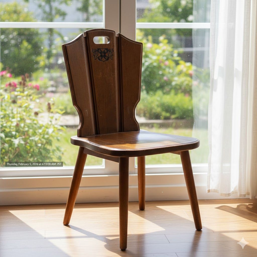 送料無料！ E USDE オールドカリモク ルスティック ダイニングチェア