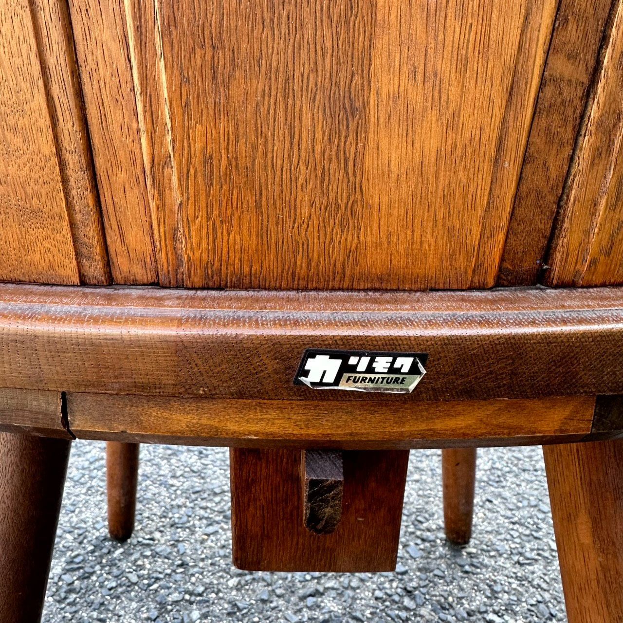 送料無料！ E USDE オールドカリモク ルスティック ダイニングチェア