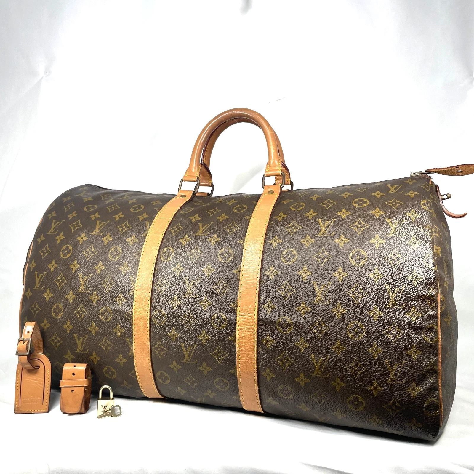 本物】ルイ ヴィトン Keepall 55 キーポル55 モノグラム M41424 LOUIS
