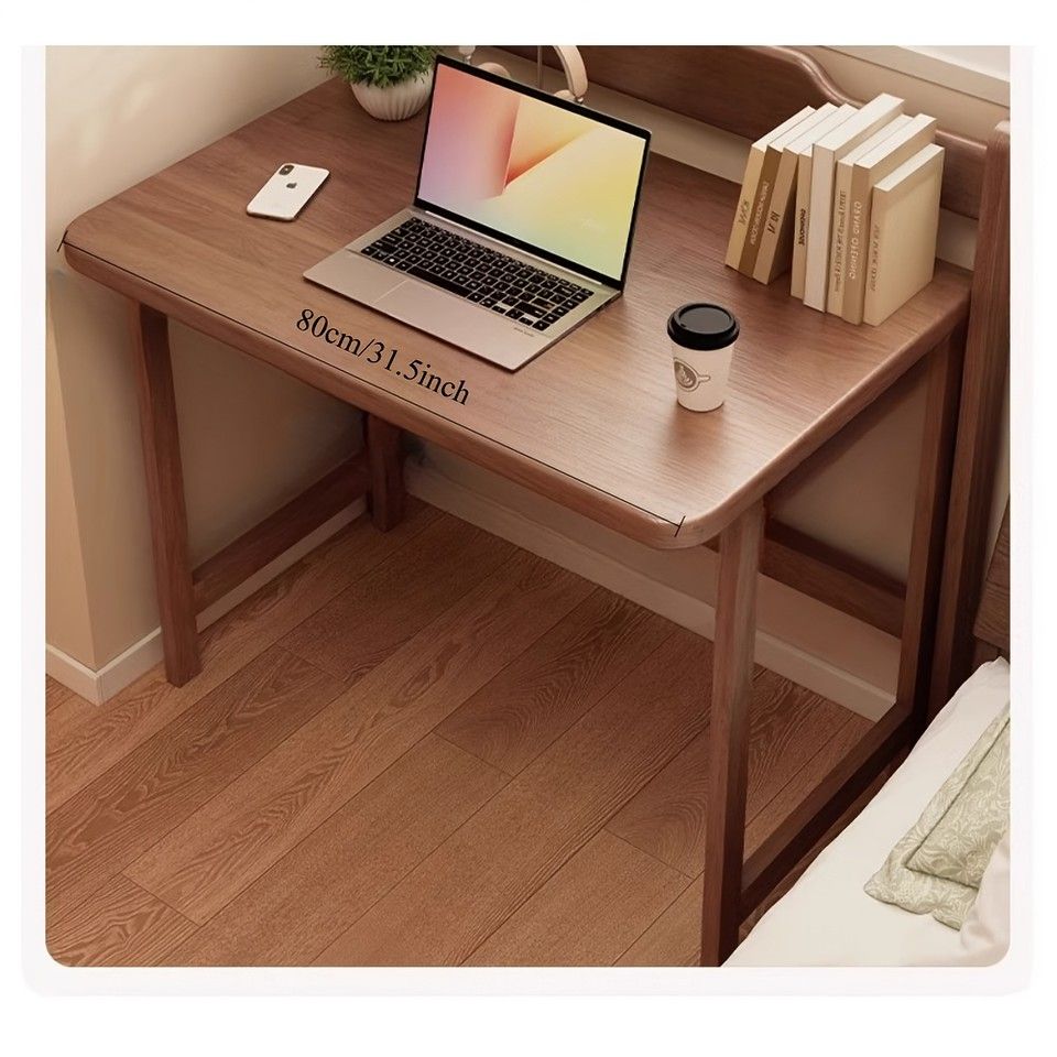 折りたたみ式】【天然木】省スペース木製デスク 学習机 勉強机
