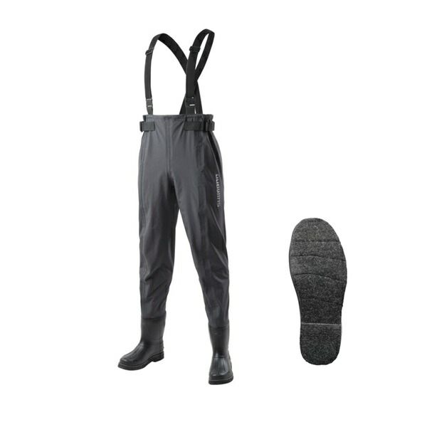 シマノ ウェーダー FF 040 Y DS 4 ウェストハイ カットフェルト チャコール L
