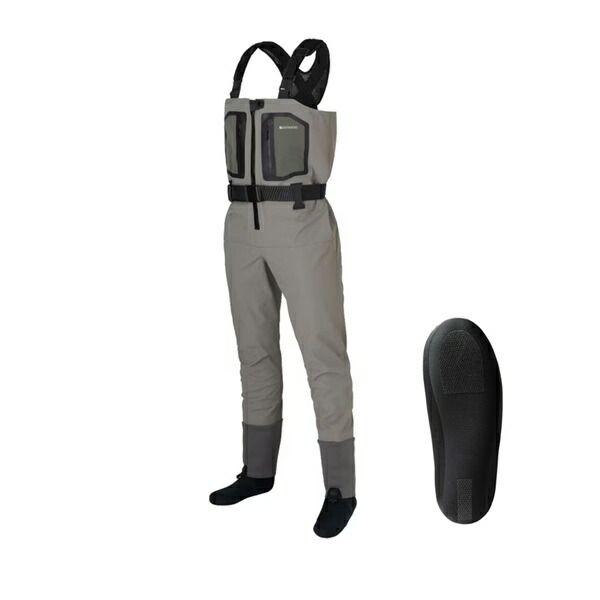 シマノ ウェーダー FF 002 V DS 4 ストレッチウェーダー ソックス グレーベージュ L XL