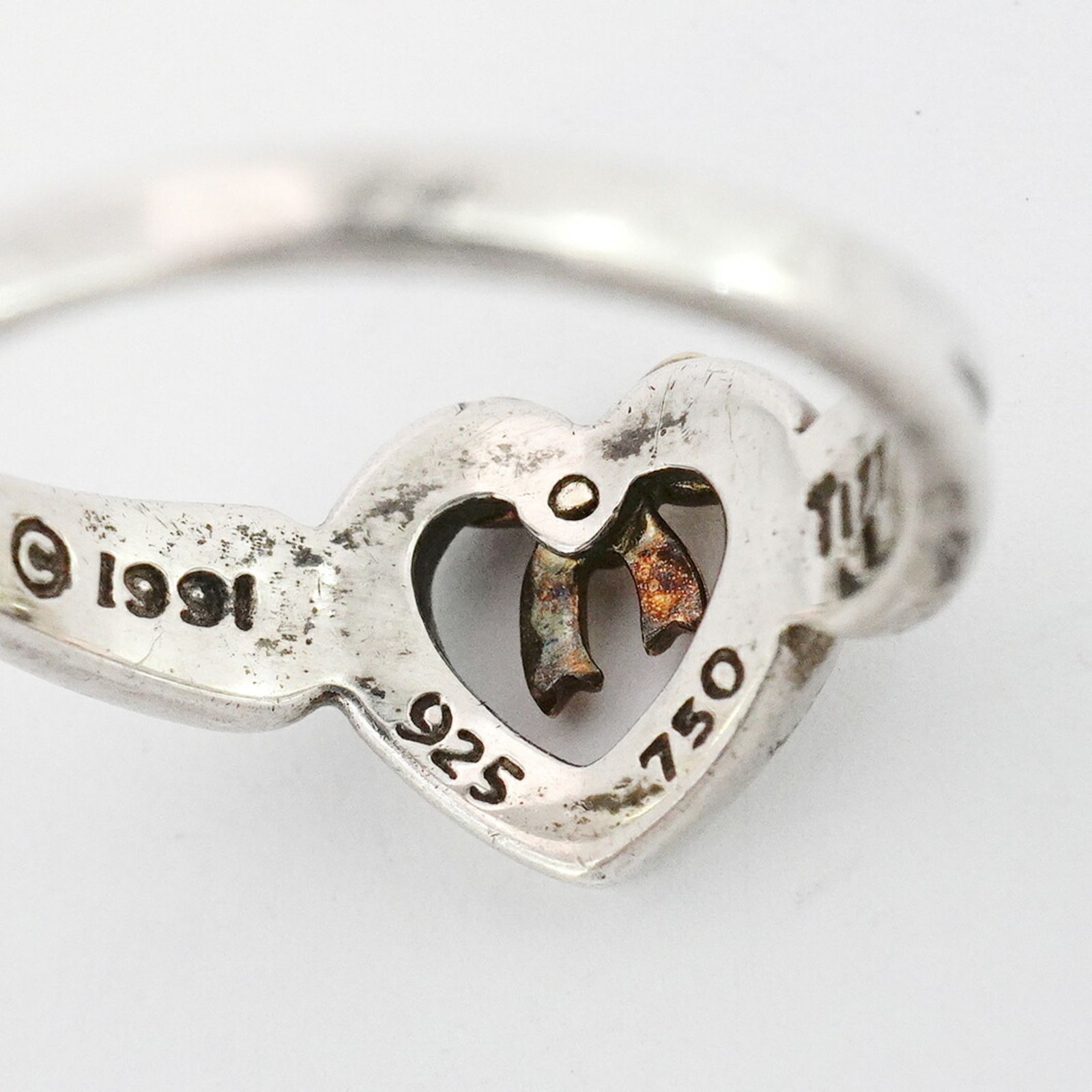 ティファニー(Tiffany) ティファニー リング リボンハート 18KYG