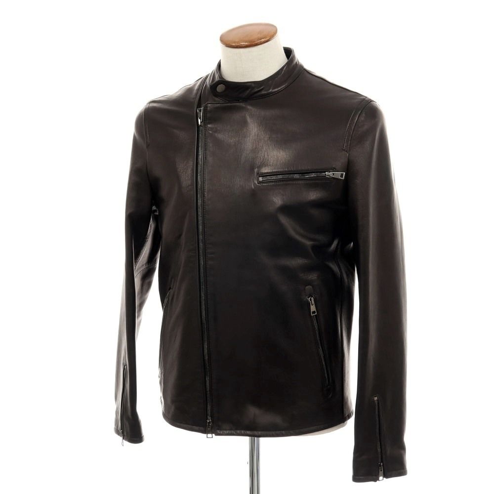 中古】モレック MOLEC ラムレザー ライダースジャケット ブラック