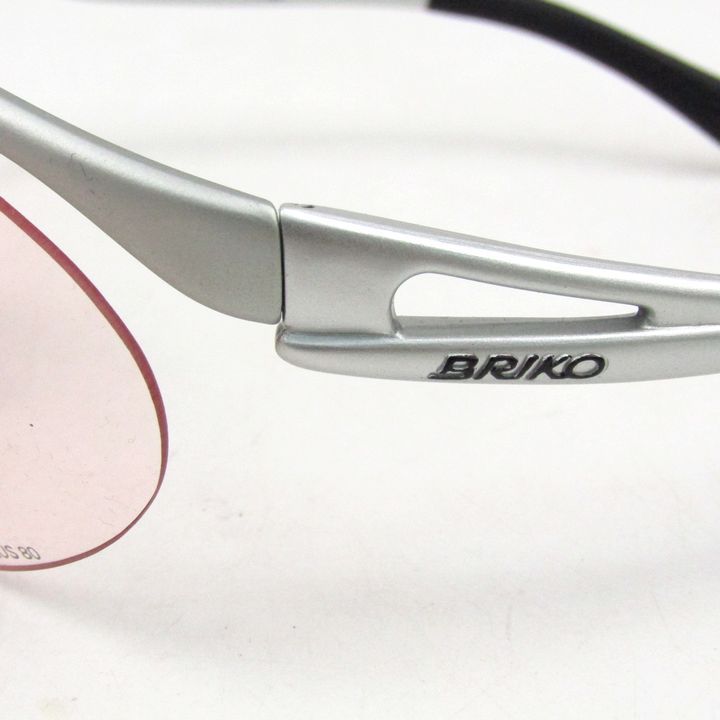 イ*ン様 BRIKO スポーツサングラス KLIP KITシルバー デッドストッ
