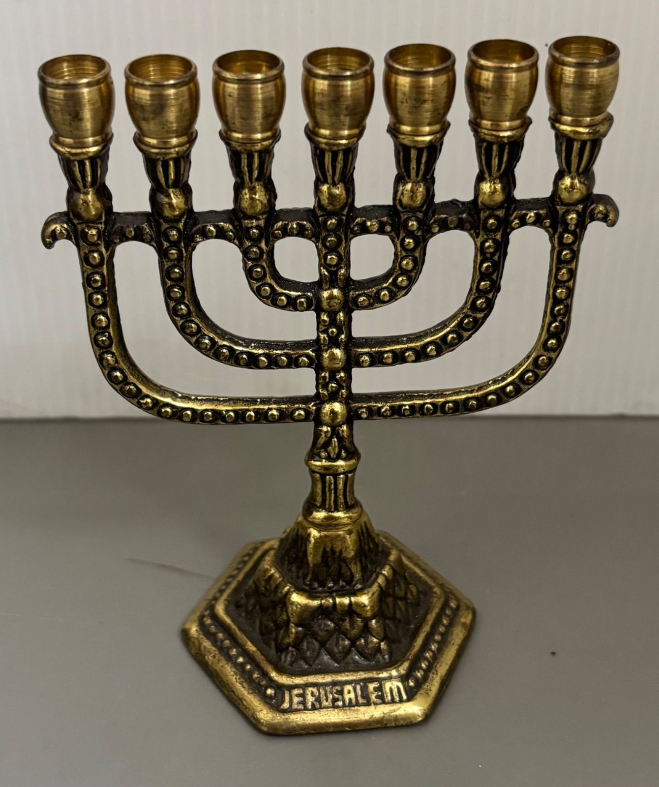 キャンドルスタンド 燭台 メノーラー アンティーク ミニ