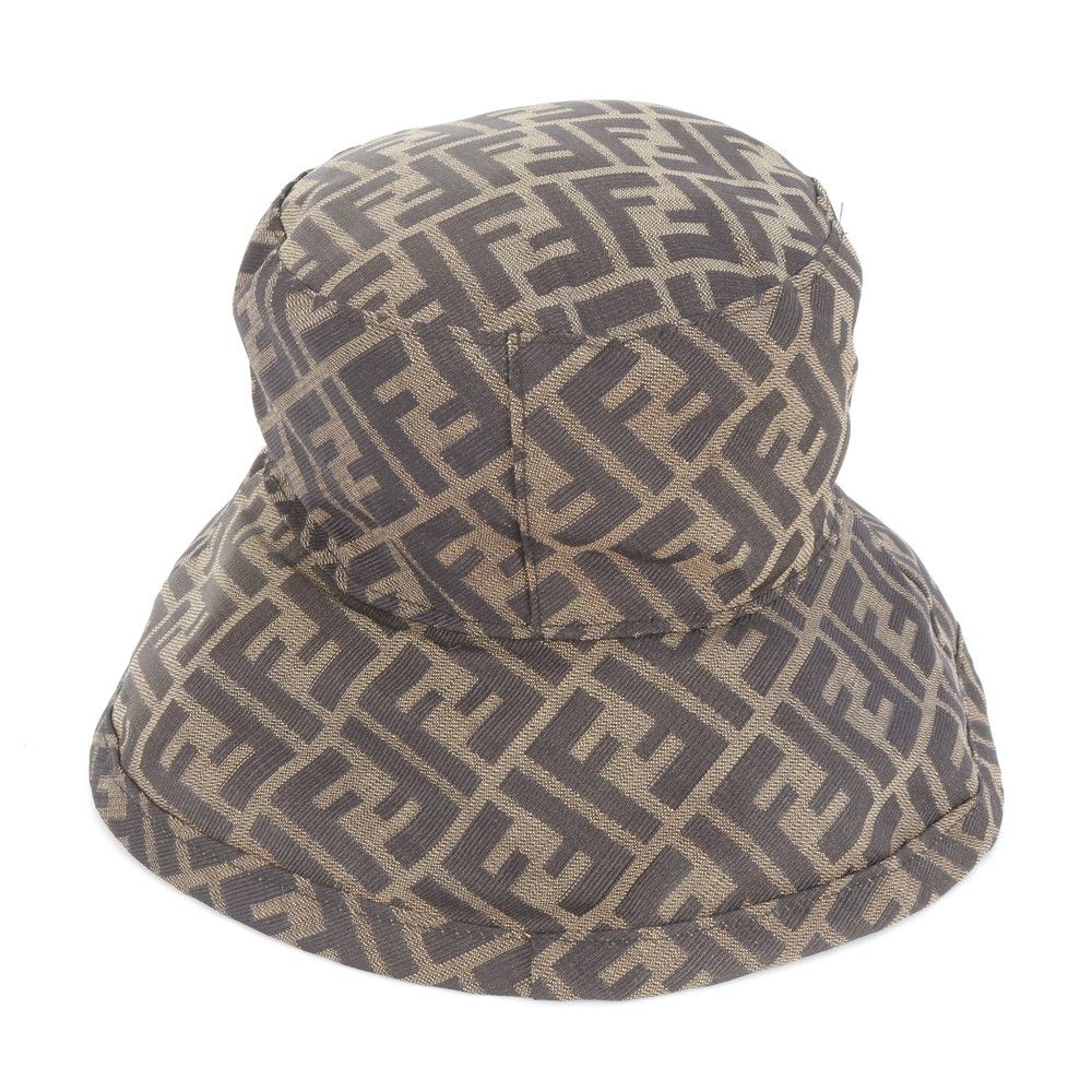 フェンディ ズッカ バケットハット帽子　サイズS 美品 フェンディ ズッカ バケット ハット バケハ 帽子 ブラウン 茶色