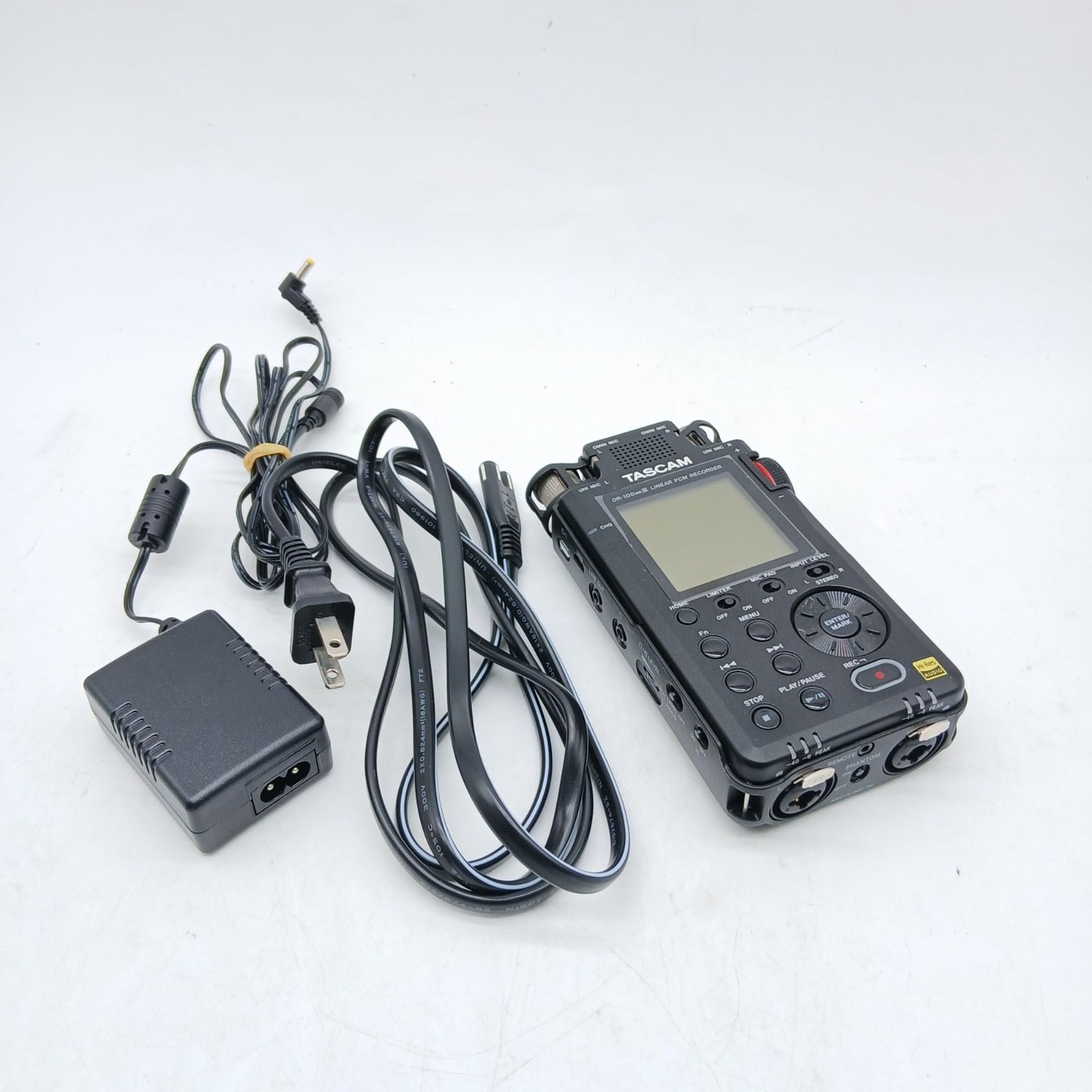 No.4989 TASCAM(タスカム) DR-100MK3 ステレオリニアPCMレコーダー 24bit/192kHz ハイレゾ ハンディレコーダー Youtube ASMR 音楽 野鳥 鉄道録音