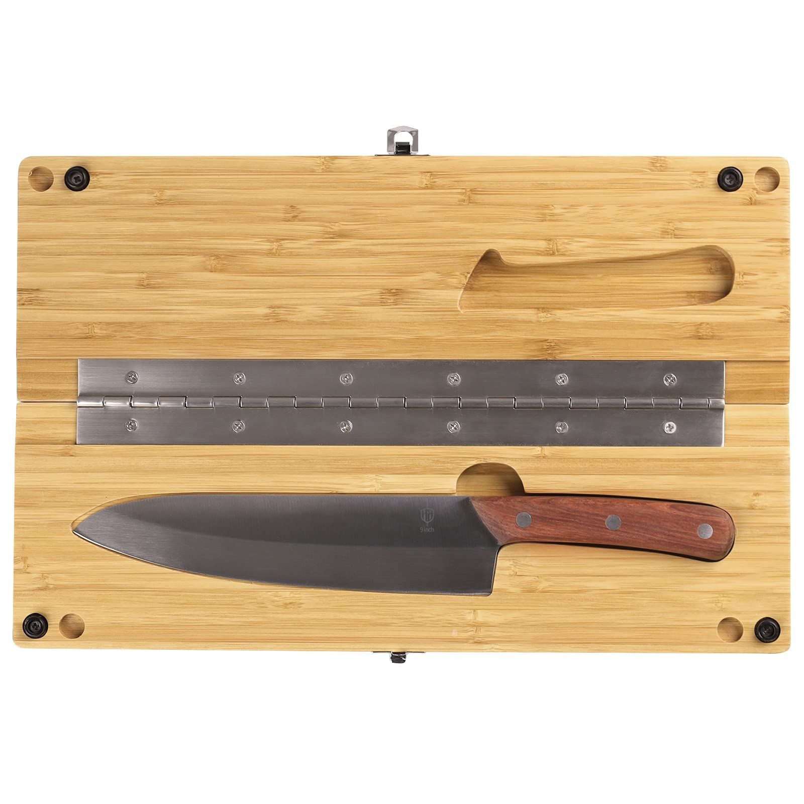 SDGs アウトドア用(L) コンパクト 収納袋付き 脱プラ 包丁内蔵 まな板